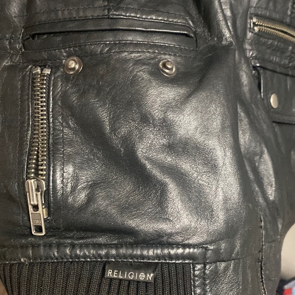 Moolah sneakers sz9+Leather Religion💀🎶Jacket szS - Picture 9 of 17